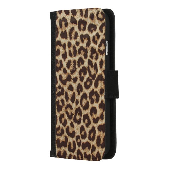 Leopard Print Apple iPhone 8 7 Wallet Case Zazzle