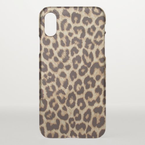 Leopard Print Apple iPhone X Case