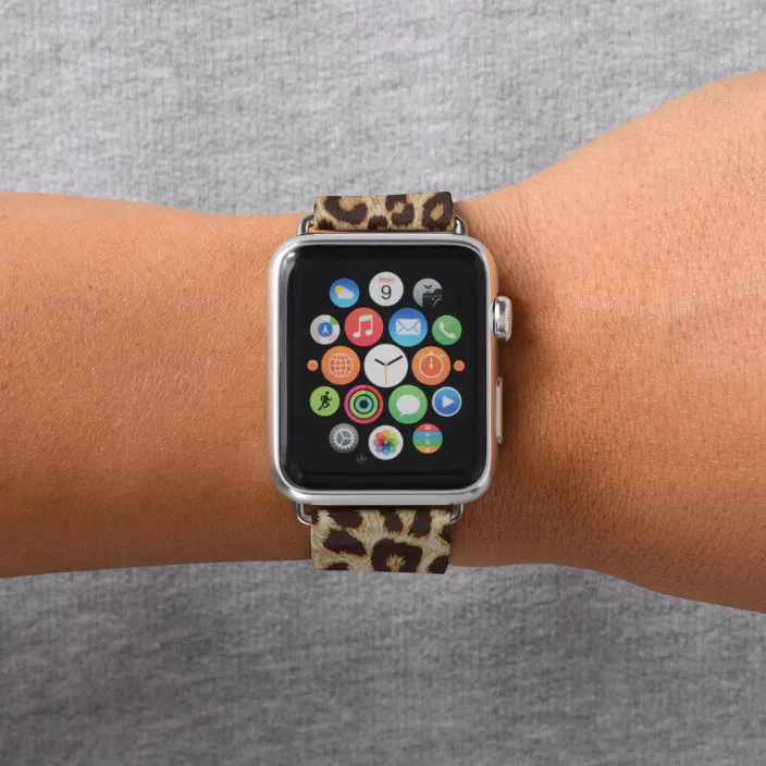 leopard print apple watch band