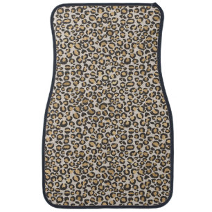 Leopard Print Automotive Car Chic Luxury Wild Fun Car Floor Mat