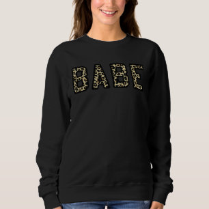 Leopard Print Babe Bridal Bachelorette Party Match Sweatshirt