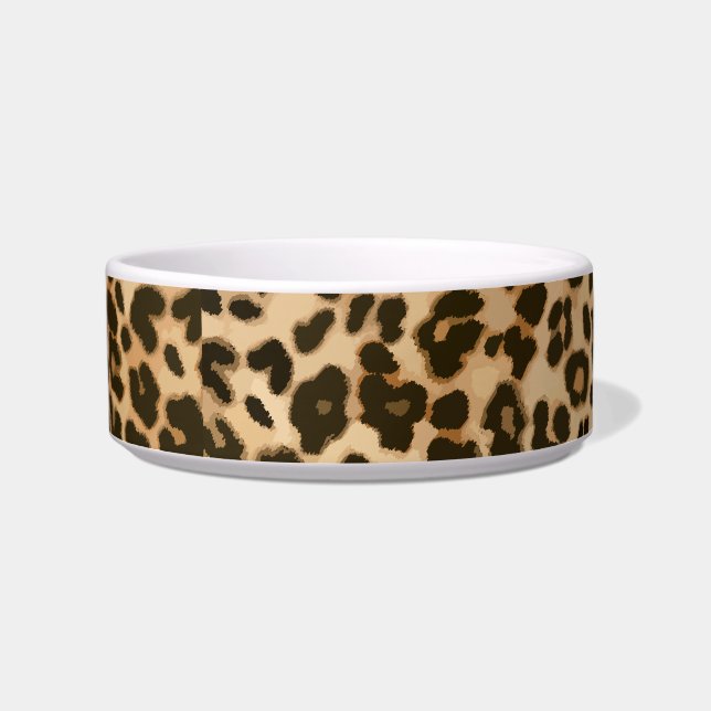 Leopard Print Background Bowl (Front)