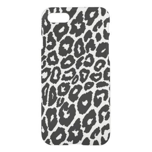 Leopard Print Background Changer Clear iPhone SE87 Case