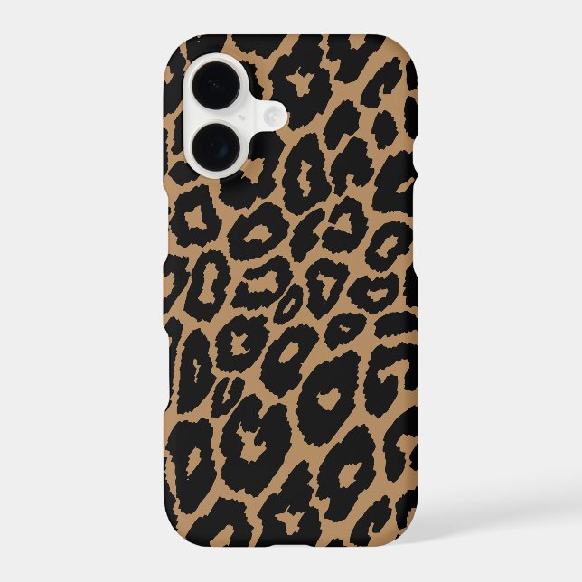 Leopard Print Background Changer Iphone Case (Back)