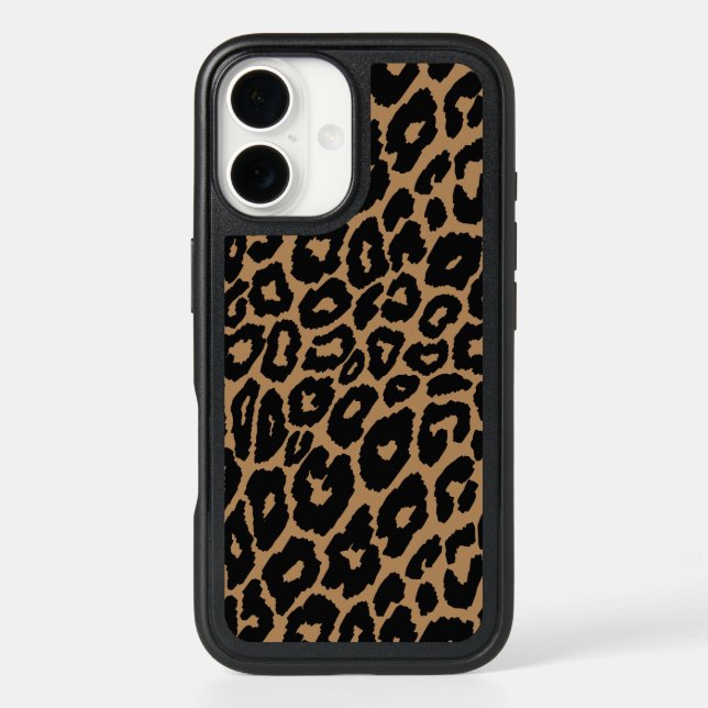 Leopard Print Background Changer Otterbox iPhone Case (Back)