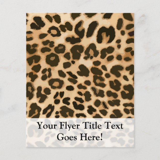 Leopard Print Background Flyer (Front)