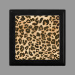 Leopard Print Background Jewelry Box