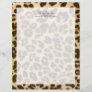 Leopard Print Background Letterhead