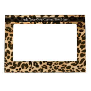 Cheetah Print Picture Frames Zazzle Leopard Print Background Magnetic Photo Frame