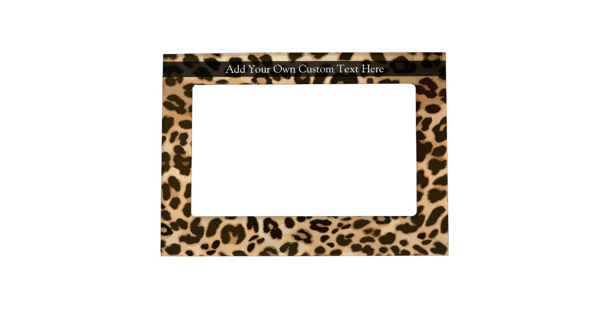 Leopard Print Background Photo Frame Zazzle