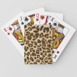 Leopard Print Background Playing Cards