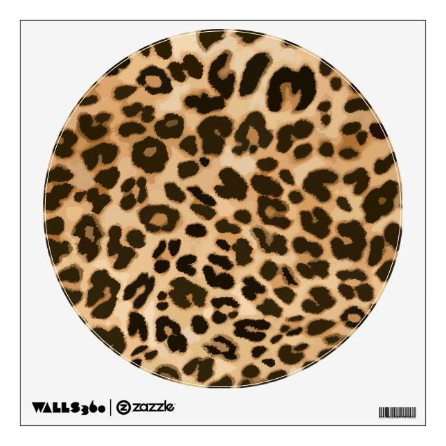 Leopard Print Background Wall Sticker (Front)