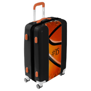 Leopard Print Basketball Custom Luggage