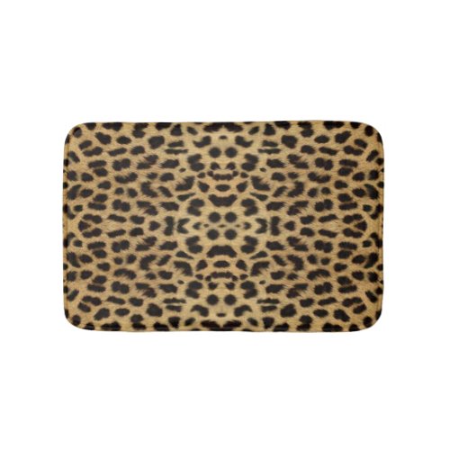 Leopard Print Bath Mat