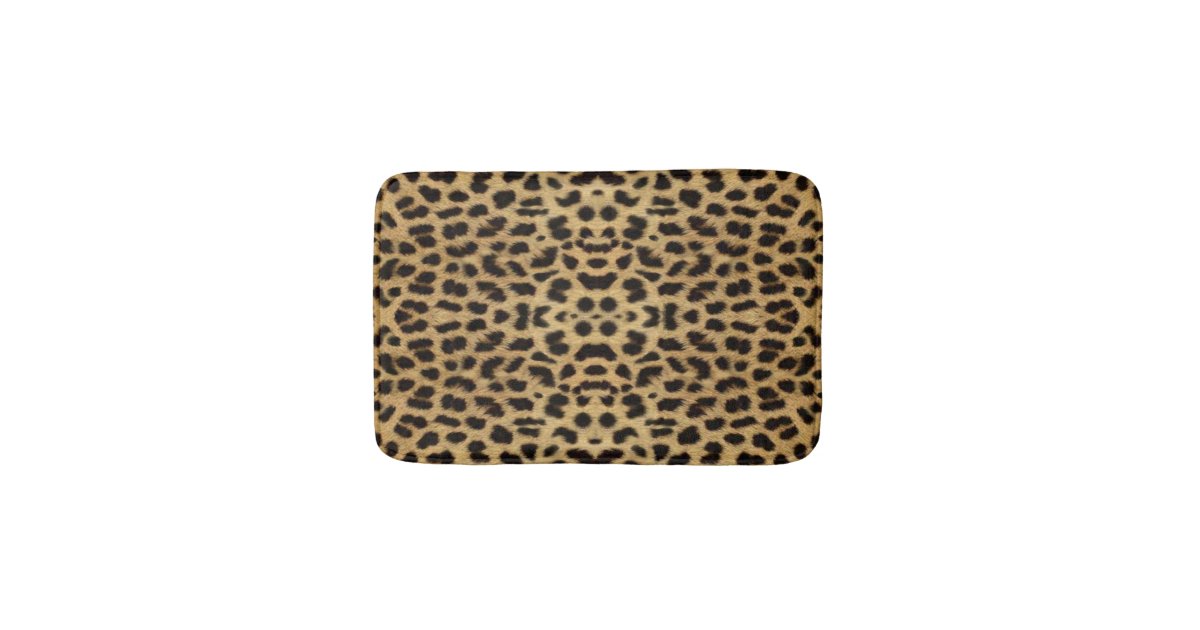 Leopard Print Bath Mat Zazzle