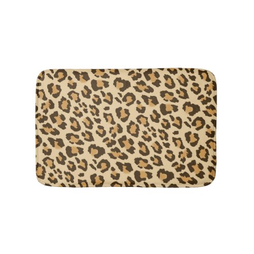 Leopard Print Bath Mat