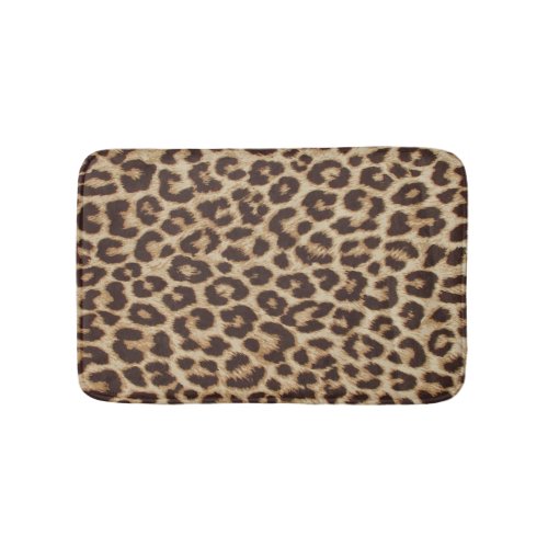 Leopard Print Bath Mat