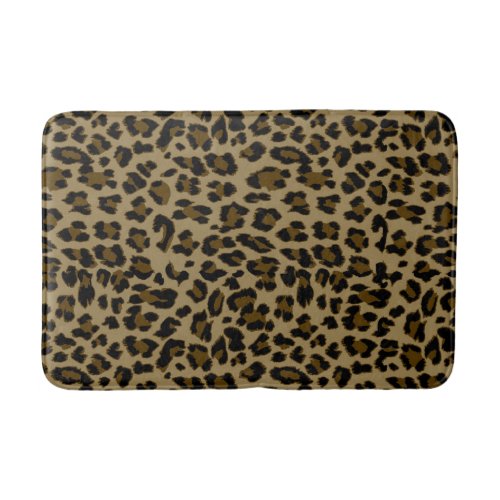 Leopard Print Bath Mat