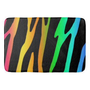 leopard print bath mat