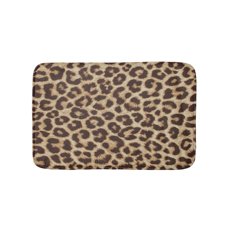 Leopard Print Bath Mat Zazzle