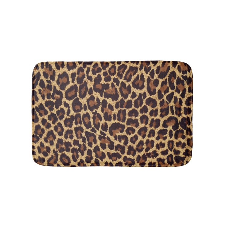 Leopard Print Bath Mat | Zazzle