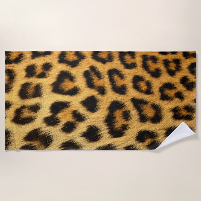 Leopard Print Beach Towel (Front)