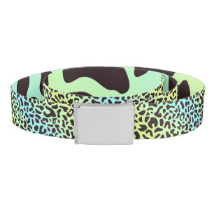 Leopard print belt