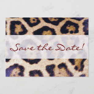 Leopard Print Big Cat Pattern Party Invitation