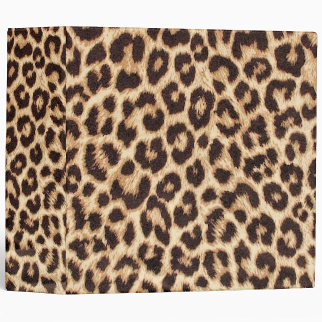 Leopard Print Binder (Front/Spine)