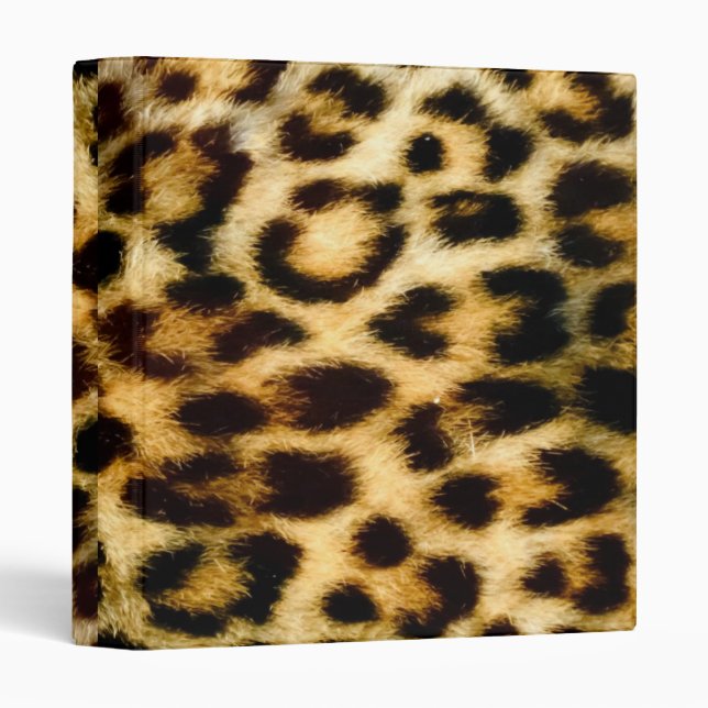 Leopard print binder (Front/Spine)