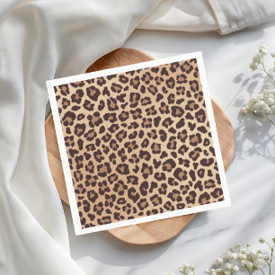Leopard Print Birthday  Napkins