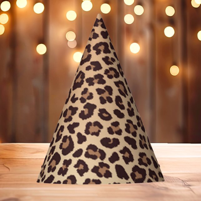 Leopard Print Birthday  Party Hat (Creator Uploaded)