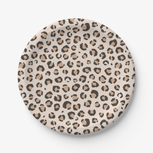 Leopard Print Birthday Party Paper Plates