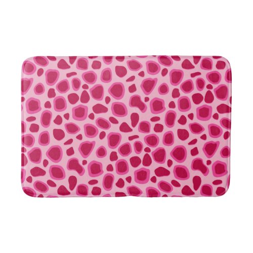 Leopard Print Black and White Bath Mat