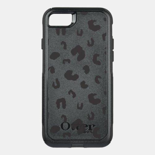 Leopard Print Black and White OtterBox Commuter iPhone SE87 Case