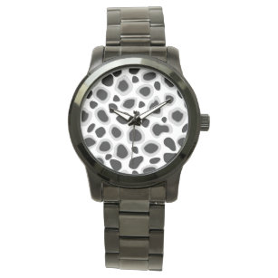Leopard Print - Black and White Watch