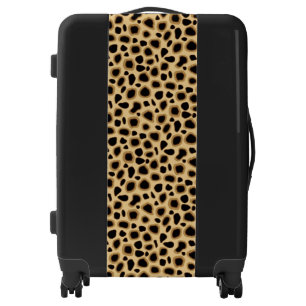Leopard Print - Black, Brown and Camel Tan Luggage