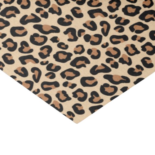 Leopard Print Black Brown Rust and Tan Tissue Paper