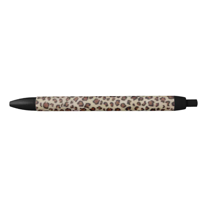 Best Leopard-printed Black Ink Writing Pen Student School&Office Supply Gift 201 