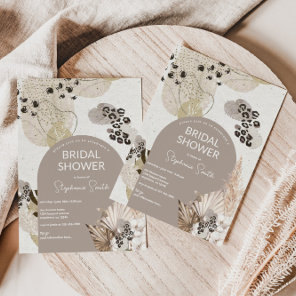 Leopard Print Bridal Shower Invitation