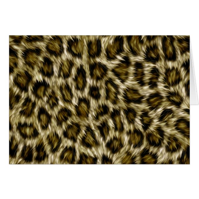 Leopard Print - Brown Cards (Front Horizontal)