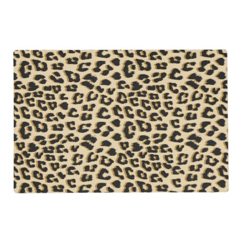 Leopard Print Brown Placemat