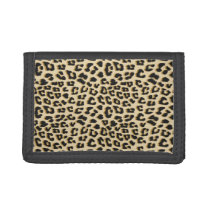 Leopard Print Brown Trifold Wallet Leopard Print Brown Trifold Wallet
