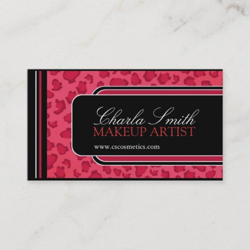 Leopard Print  Business Card