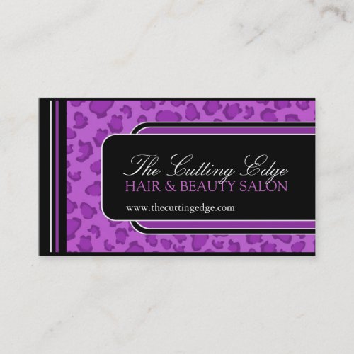 Leopard Print  Business Card