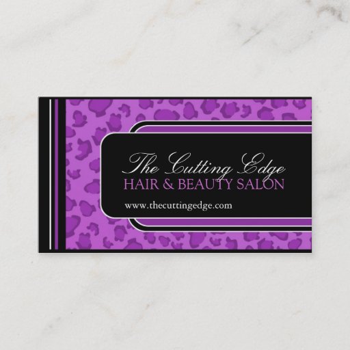 Customizable Leopard Print  Business Card