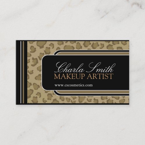 Leopard Print  Business Card