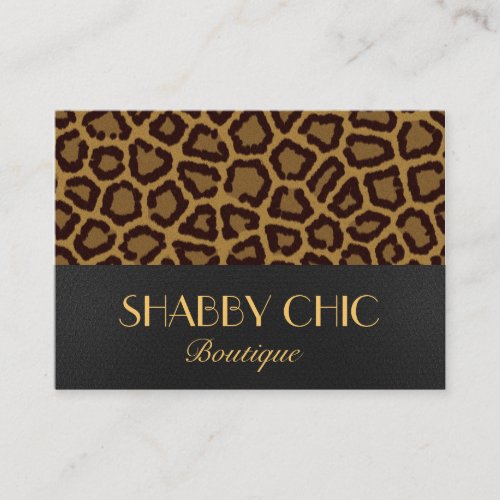Leopard Print Business Card