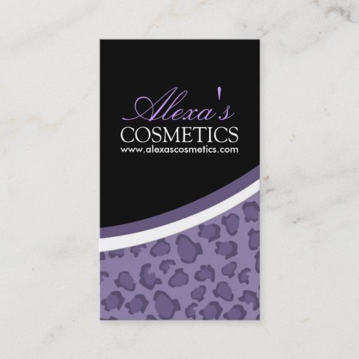 Customizable Leopard Print :: Business Card