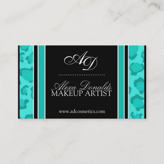 Leopard Print  Business Card (Front)